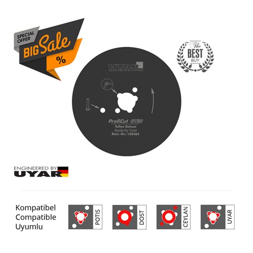 UYAR 80mm PTFE kebabkniv