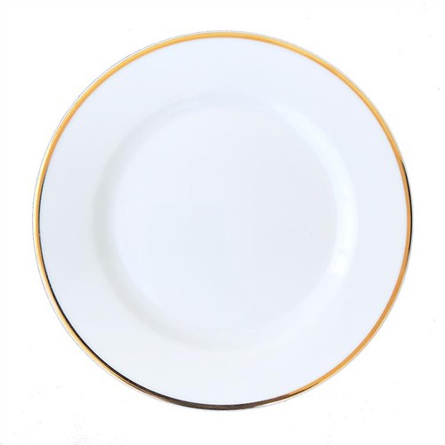 Tallrik med guldkant 19cm