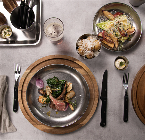 Vintage 20 cm rostfri tallrik