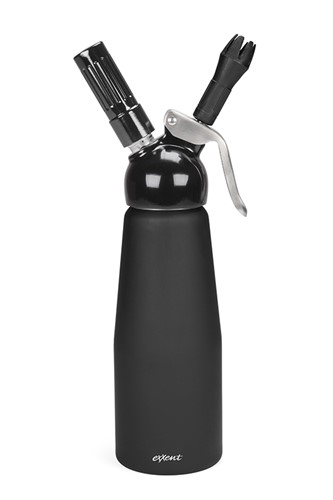 Svart gräddsifon 0,5 lit