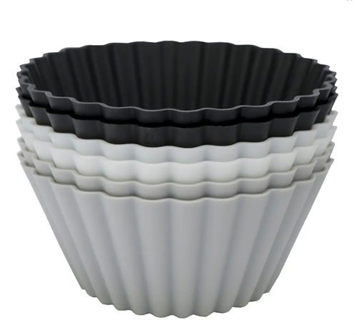 Muffinsform svart/grå/vit