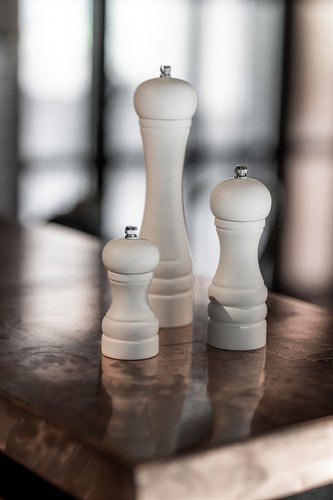 Salt- & Pepparkvarn vit 11 cm