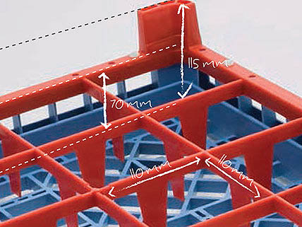 Mått Diskback B-116