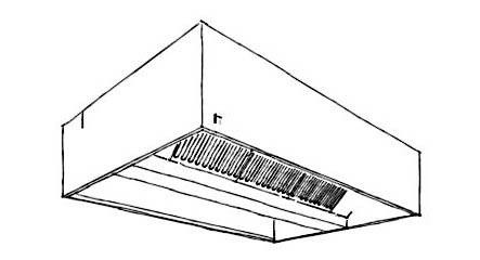 Takmonterad fläktkåpa