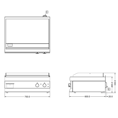 Lincat stekhäll GS7/E Specifikationer