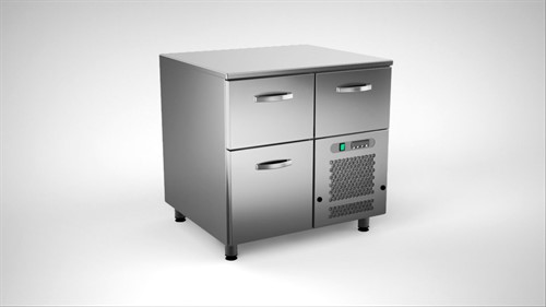 Inox barkylbänk 80 cm