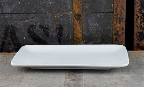 Tallrik 32x18cm Quadro