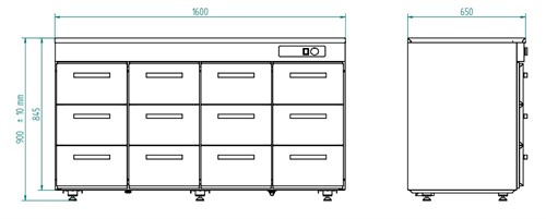 Värmehurts 12 draglådor SK-16012