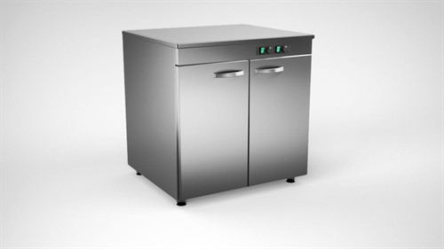 Inox värmeskåp 2 dörrar SK-820