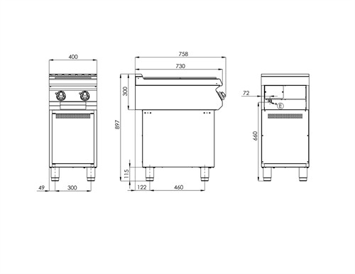 Mått SPL-740-E