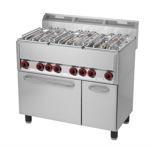 SPT-90-GLS gasspis med ugn för restaurang