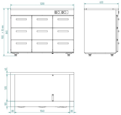SSK-1209 vattenbad med värmeskåp