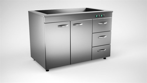 Vattenbad med värmeskåp 120cm