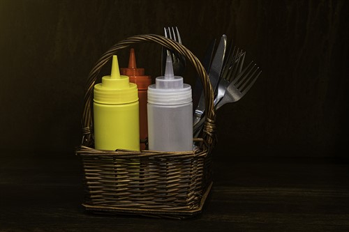 Dressingflaska röd 0,23 liter