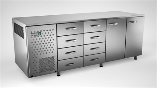 Kylbänk 2 dörrar och 8 lådor