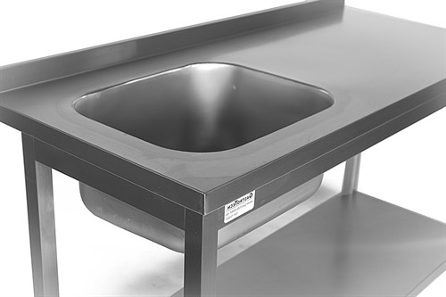 Disklåda på rostfri diskbänk 50x40cm