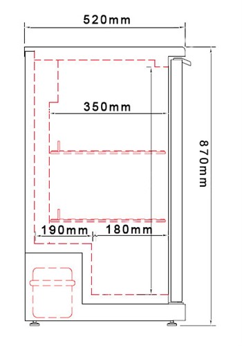 Mått hyllplan BBC330S