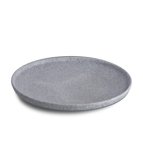 Tallrik flat D24cm. Grå