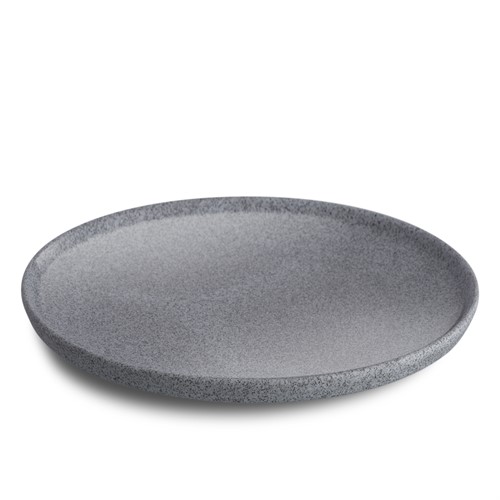Tallrik flat D20cm. Grå glaserad