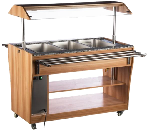 Buffévagn Värme 3xGN1/1 KTR1200