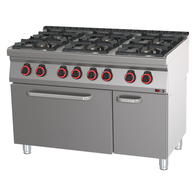 RM Gastro Redfox 700 - SPBT 70/120 21 GE Gasspis med ugn 2/1