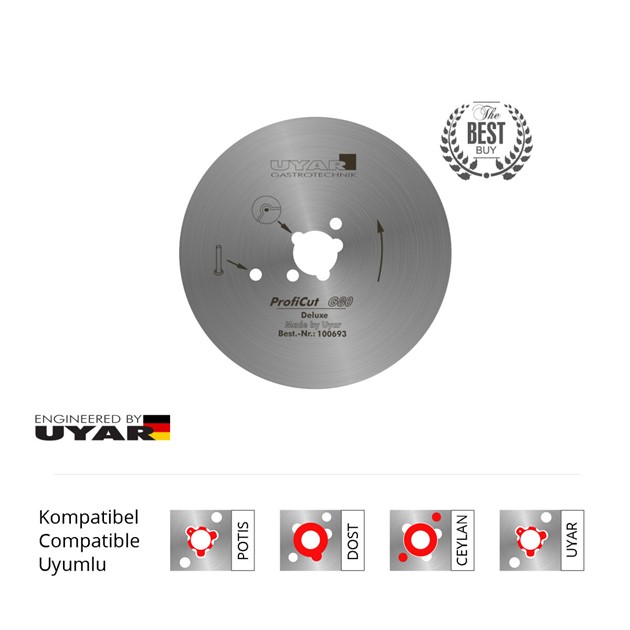 UYAR Slät knivblad 80mm