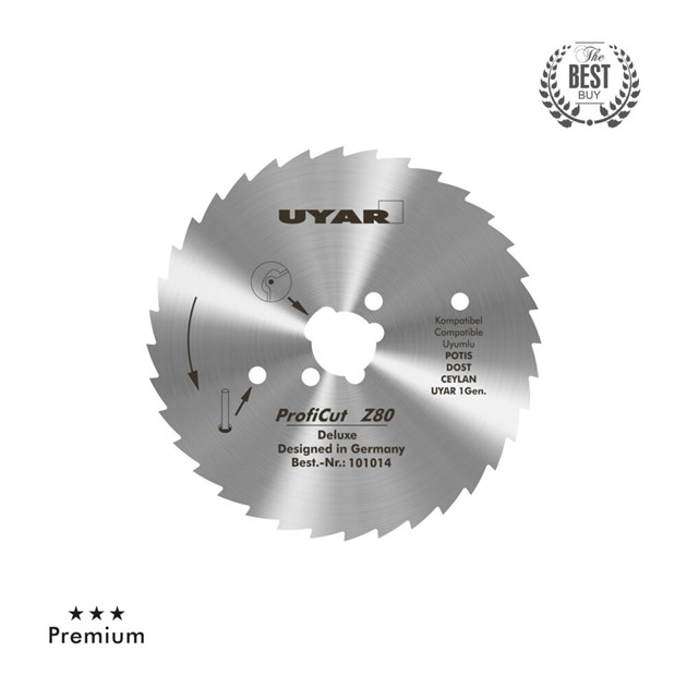 UYAR tandat knivblad 80mm