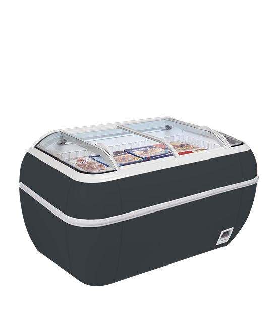 Antracit kyl-/frysbox stormarknad TWIN HEAD A-CF