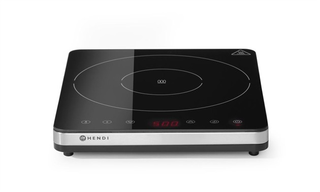 Induktionsspis modell 2000, HENDI, Kitchen Line, 230V/2000W, 295x400x(