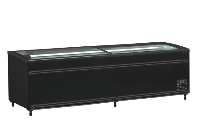 Svart kyl-/frysbox stormarknad SFI250B-CF VS