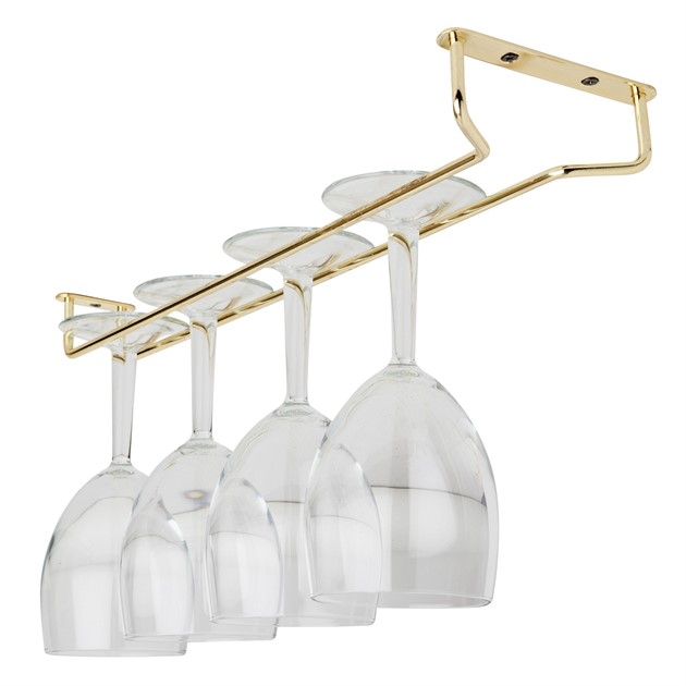 Glass hanger, 30 cm, brass