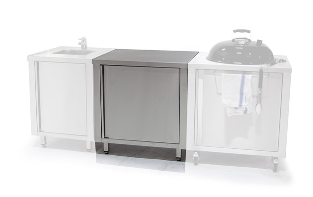 Neutralt skåp utekök'