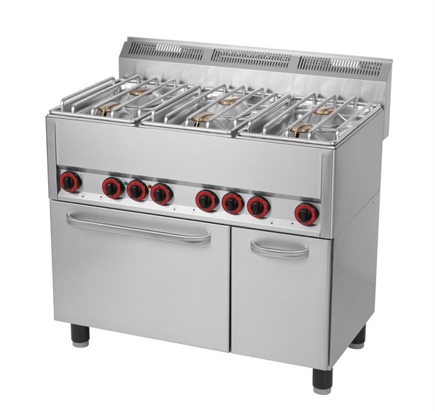 SPT-90-GLS gasspis med ugn för restaurang