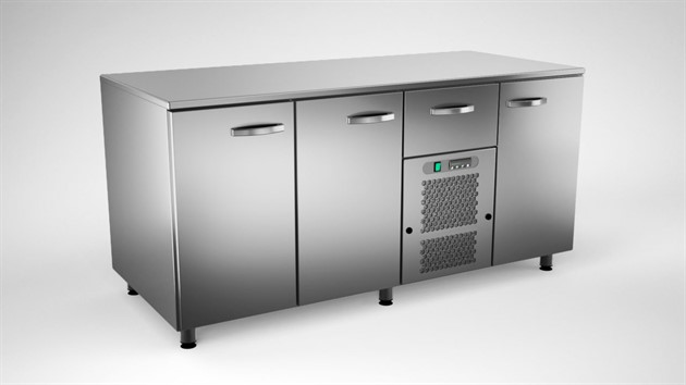 Kylbänk 160cm med 3 dörrar