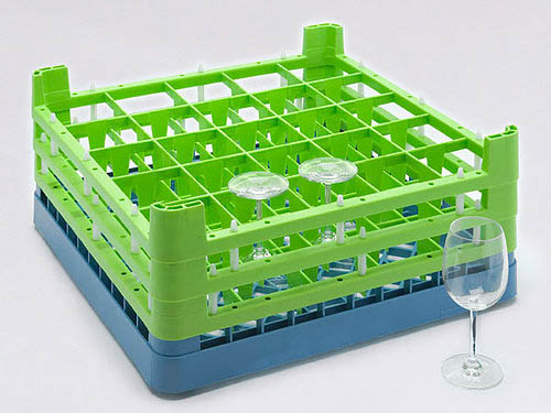 Diskkorg med fackindelad ram