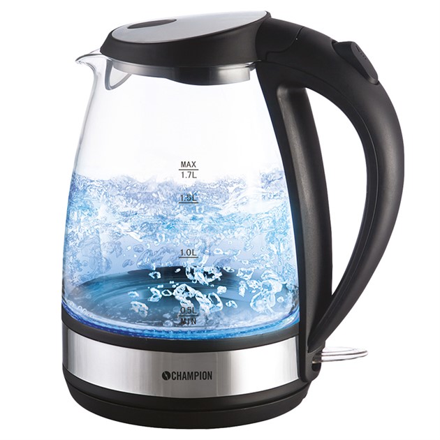 Vattenkokare Glas 1,7l Champion