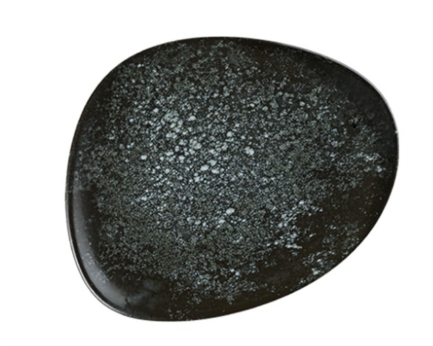 Bonna Cosmos Black flat oval tallrik 33cm