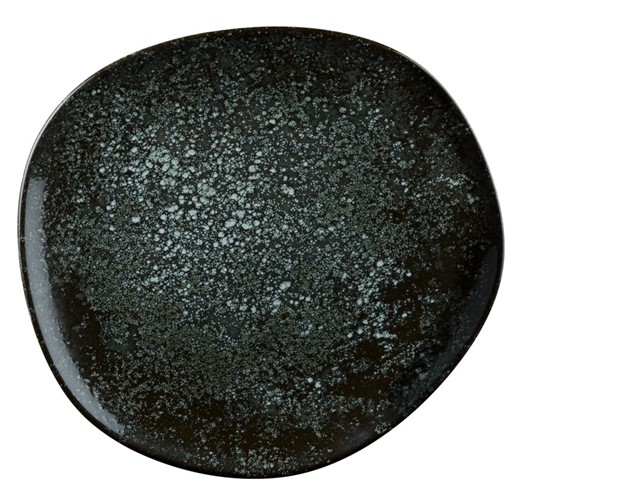 Bonna Cosmos Black flat oval tallrik 19cm