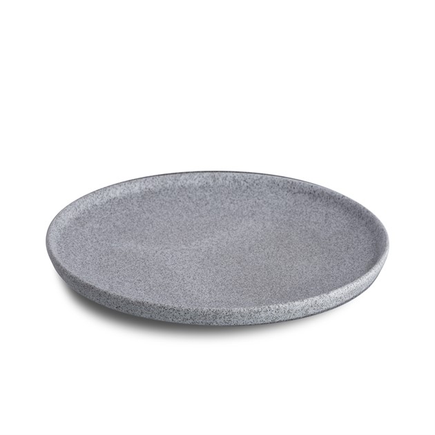 Tallrik flat D20cm. Grå